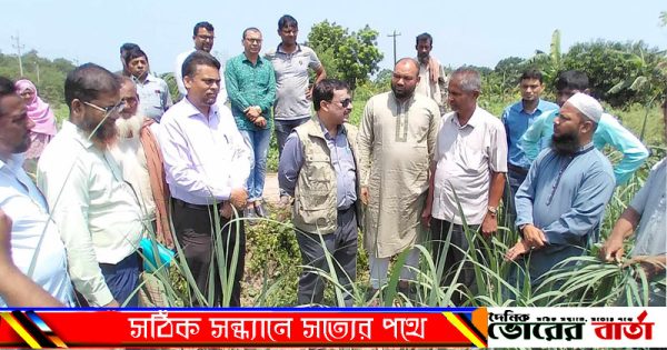 চিনিকলের আখক্ষেত পরিদর্শন