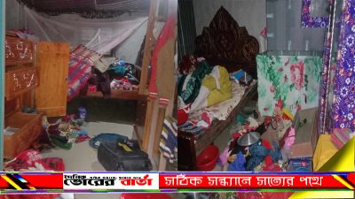সঙ্গ বদ্ধ ডাকাত দল ওয়ারড্রব ভেঙে