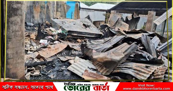 খবর পাওয়ার পর সালথা ফায়ার সার্ভিসের