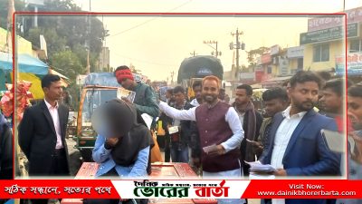 সালথায় লিফলেট বিতরণ ও যোগদান কর্মসূচি পালন