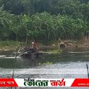 সালথায় কুমার নদে অবৈধভাবে বালু উত্তোলন-