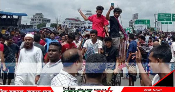 ভাঙ্গায় দুই ইউনিয়নকে বিচ্ছিন্ন করার প্রতিবাদে সর্বদলীয়