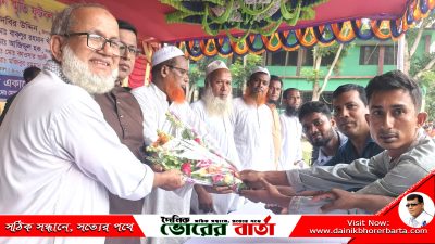 সালথায় কেএম ওবায়দুর রহমান স্মৃতি ফুটবল টুর্নামেন্টের শুভ উদ্বোধন
