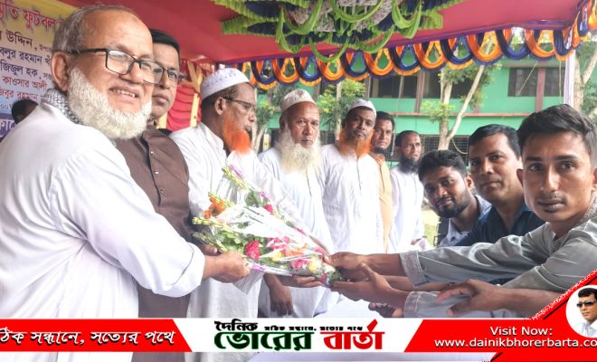 সালথায় কেএম ওবায়দুর রহমান স্মৃতি ফুটবল টুর্নামেন্টের শুভ উদ্বোধন
