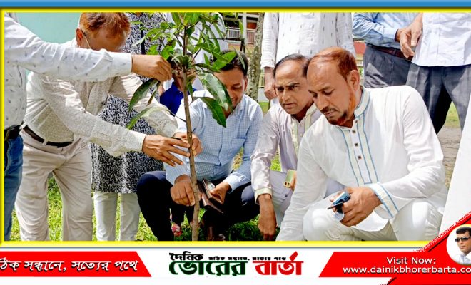 জয়ঝাপ সঃপ্রাঃ বিদ্যালয়ে বৃক্ষরোপন কর্মসূচির উদ্বোধণ