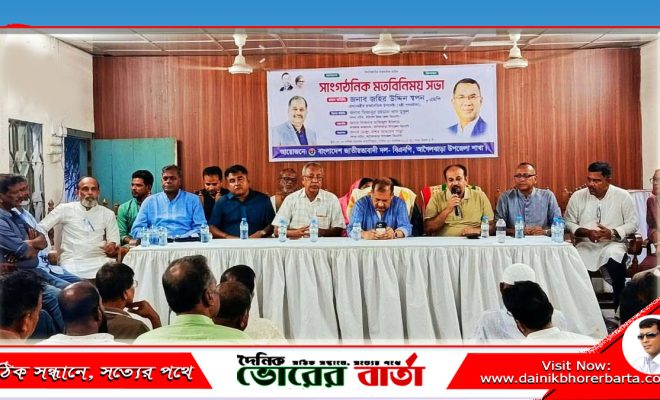 আগৈলঝাড়ায় বিএনপির সাংগঠনিক সভা অনুষ্ঠিত